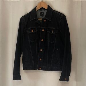 NWOT GAP Dark Denim Jacket with Copper Buttons
